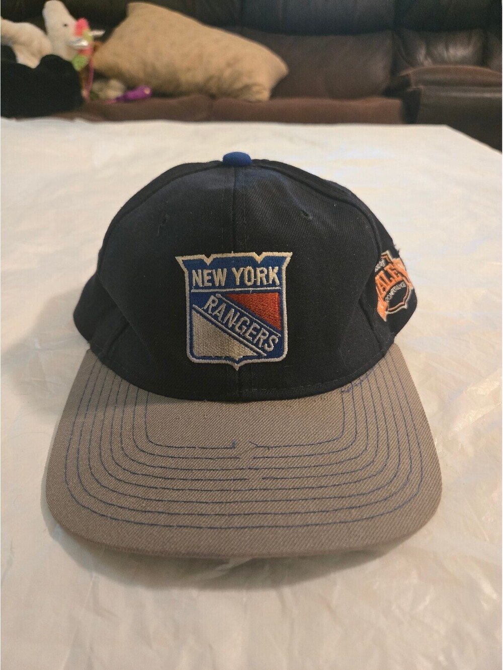 Vintage 1993 NY Rangers Starter The Natural Wool Snapback Hat Prince of Wales